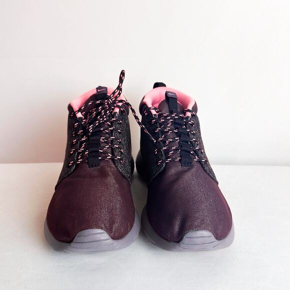 NIKE Roshe Run Red/Wine Mahogany Mid QS City Pack NYC Sz. 9.5 - Picture 4 of 8